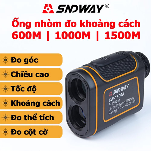 Máy Đo Khoảng Cách Sndway SW-1500A đo xa 1500m